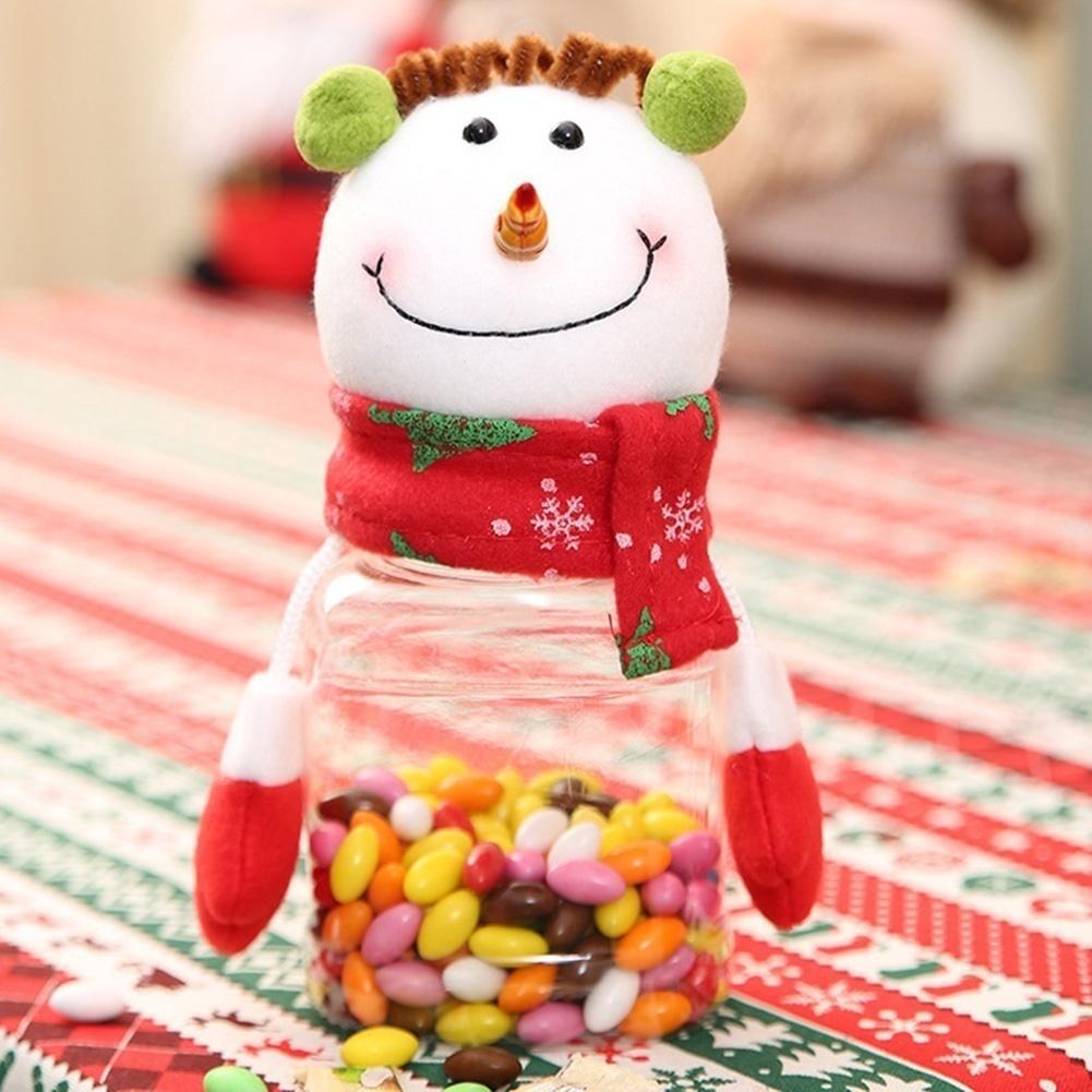 Friends Child Kid Christmas Flannel Candy Jar Storage Bottle Sweet Gift