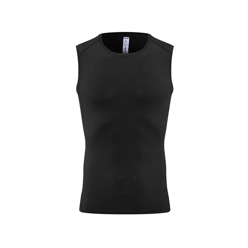 Men's Quick-Dry Sleeveless Compression Sports Vest for Running and Fitness