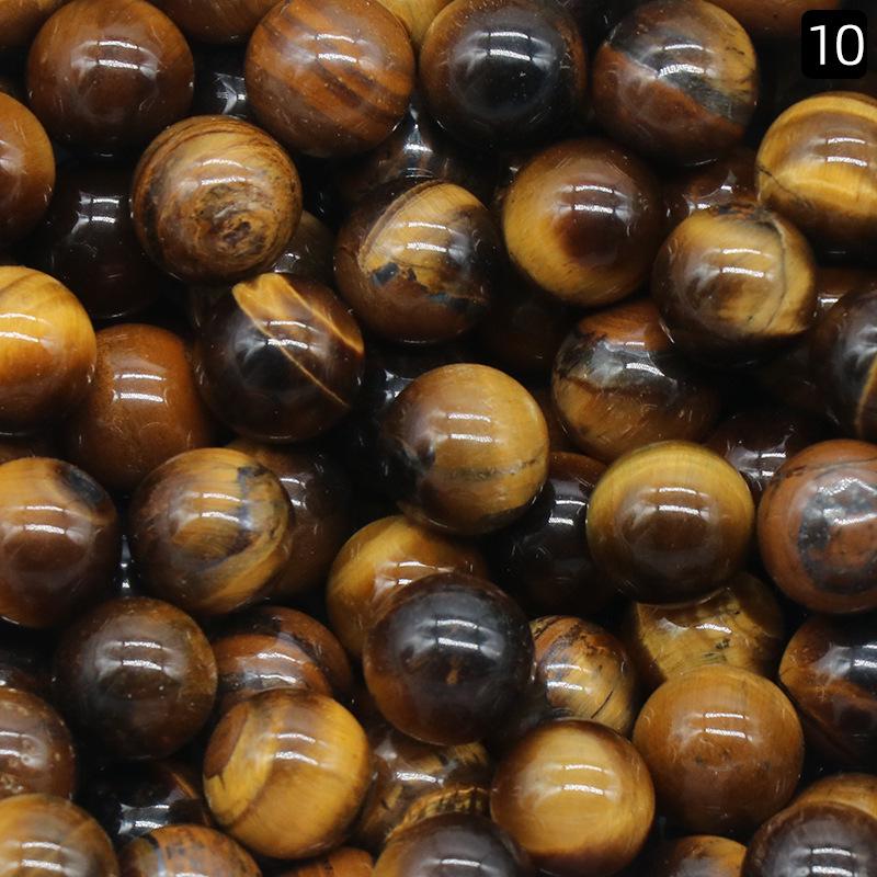 Perline Rotonde in Cristallo di Agata Senza Foro da 10mm - Materiale Semi-Prezioso per Gioielli Fai da Te
