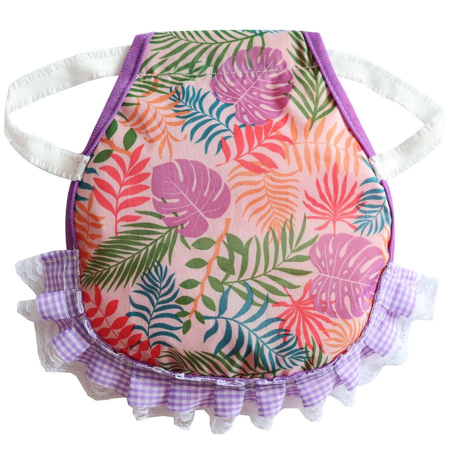 Dual-Layer Hen Saddle Apron with Feather and Back Protector