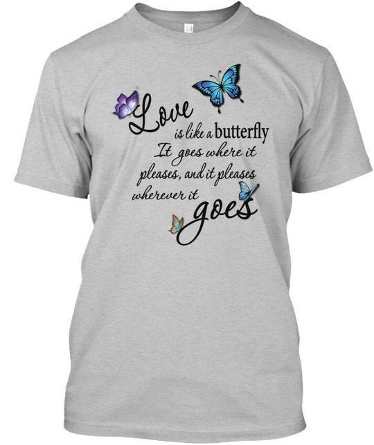 Футболка Butterfly-go-love Сделано в США Размеры от S до 5XL 3XL