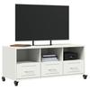 TV Stand White 100.5 x 39 x 43.5 cm Steel