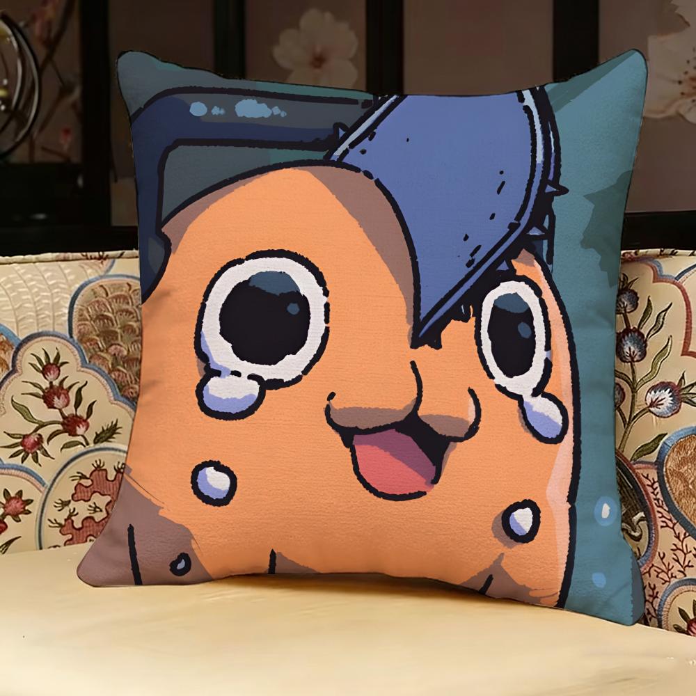 C-chainsaw Man Anime Pillow Case Pillowcase, Double-sided Printed, Sofa Cushion, Bedroom Headboard Pillow