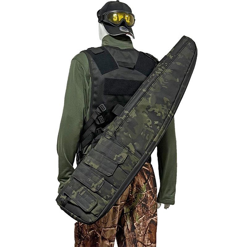 New 1.2m Waterproof Camouflage Fishing Bag - Multifunctional Handbag, Shoulder, Tackle & Slant-Mouth Gun Bag for Outdoor Use