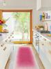 Living Room Carpet Large Size Pink Gradient Carpets Bedside Floor Mat Girly Cute Creative Home Decoration Rug for Bedroom