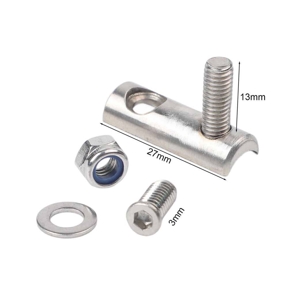 Bike Front Derailleur Extender Stainless Steel With 15 5mm Adjustable Distance