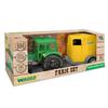 Farmer Tractor With Horse Trailer In A Box 35023