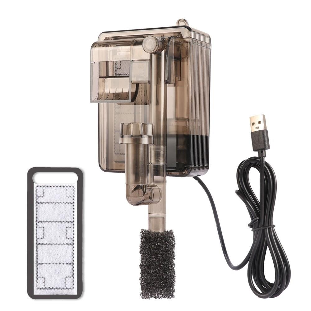 

3-Stage Filtration Aquarium Filter Adjustable Flow Fish Filters for Aquariums Fish Tank Filters коричневый
