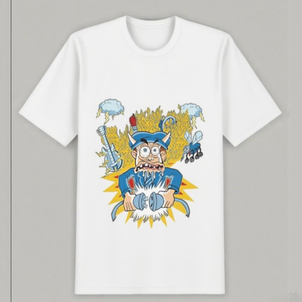 Fashion Leisure Street Daily Style Best-selling Light Cotton High-quality Comfortable Short-sleeved and Couples Printed T-shirts