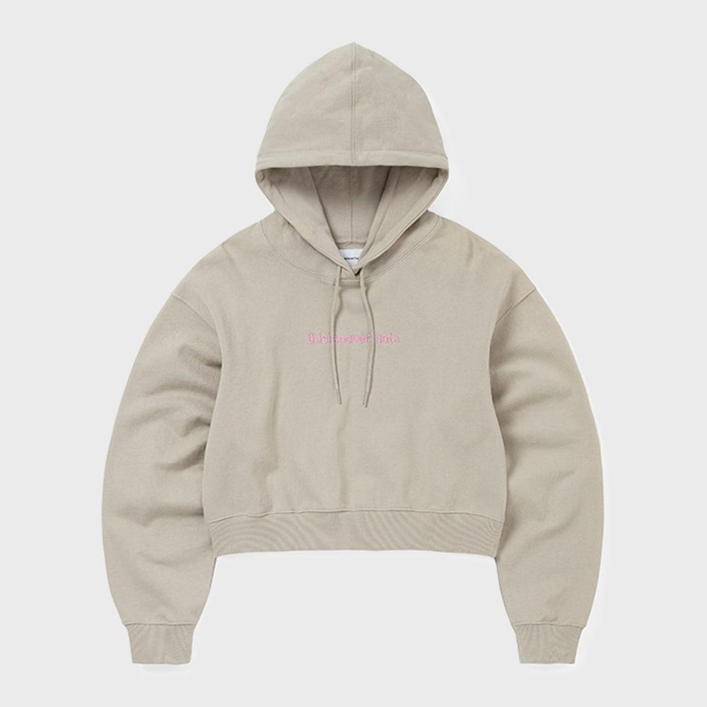 ThIs Is Never ThaT T Logo W Hoodie Deep Beige S