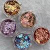 Versatile Aurora Fairy Nail Art Multicolor Snowflake Ultra-Thin Powder Flakes