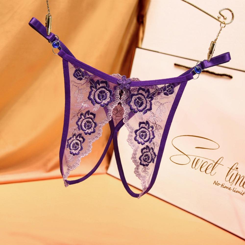 Light Ripe Women's Fancy Adjustable Belt Women's Large Size Panties Sexy Open Crotch Bed Hot Flirting Temptation Thong