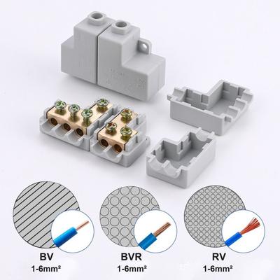 Docking High Power High Power Splitter Conductor Brass Wire Connector Terminal Blocks Electrical