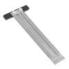 Stainless Steel Carpenter T Ruler Silver Measuring Gauge Precision Marking Tool  Industrial Layouts