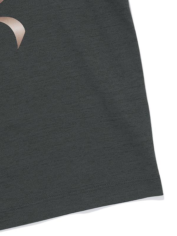 BBC EARTH W Ribbon Short Sleeve Round_Charcoal