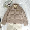 European down cotton clothes women's winter new stand-up collar short loose bread clothes warm and thickened coat