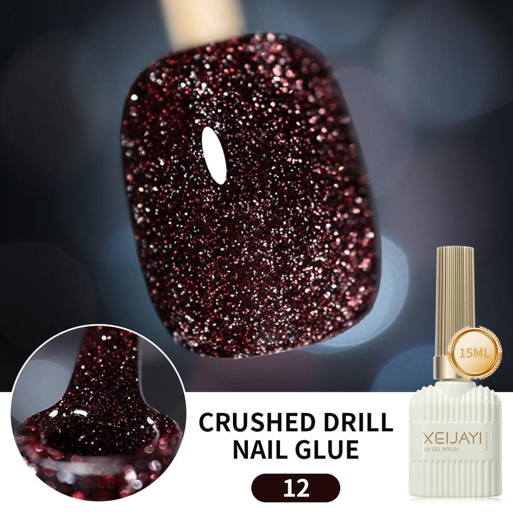 Reflective Disco Nail Polish Gel Set - White-Enhancing, Long-Lasting, Salon-Quality