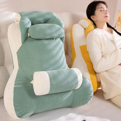 Bettkissen Rückenlehne Abnehmbar und Waschbar Lendenstützkissen Wohnheim Wohnzimmer Sofa Tatami Rückenlehnenkissen