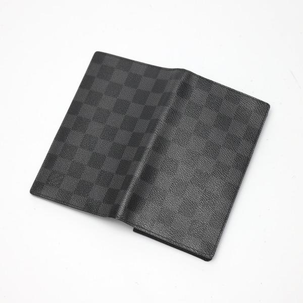 Louis Vuitton DamierGraphite Portefeiulle Columbus N63116 LongWallet Purse Black Used