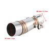 Ninja 250r Muffler, Qiilu Motorcycle Exhaust Slip Middle Link Pipe Adapter Connector for Kawasaki Z250 Ninja 250 13-16