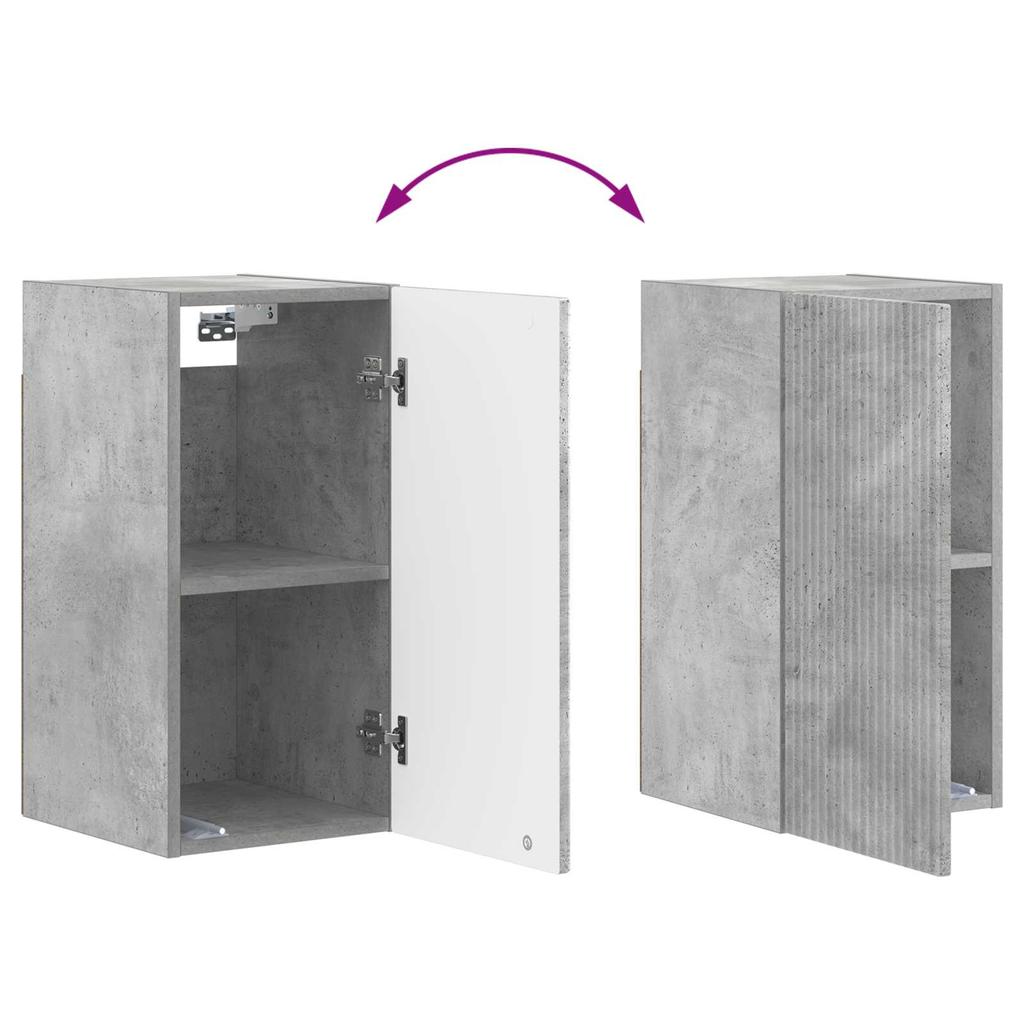 Bathroom Wall Cabinet ARNHEM Concrete Grey 30 x 31 x 59 cm