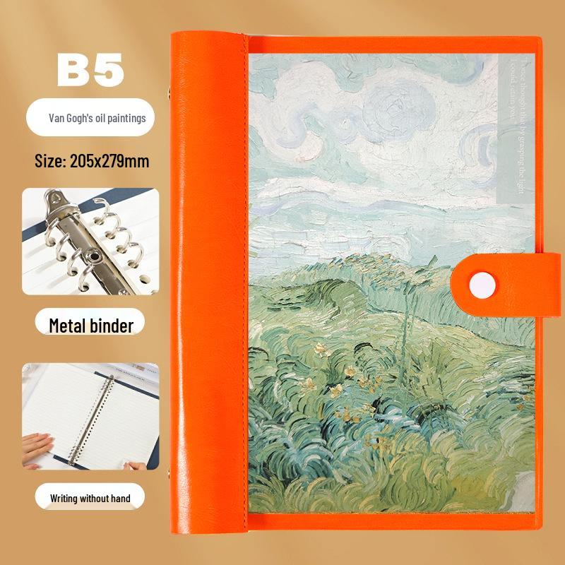 Benutzerdefiniertes transparentes weiches Cover Ölgemälde Notizbuch für Schüler und Doktoranden Tagebücher & Planung