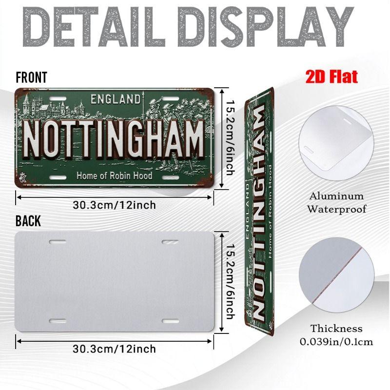 Urban City Theme Metal Tin Sign for Bar Garage Interior