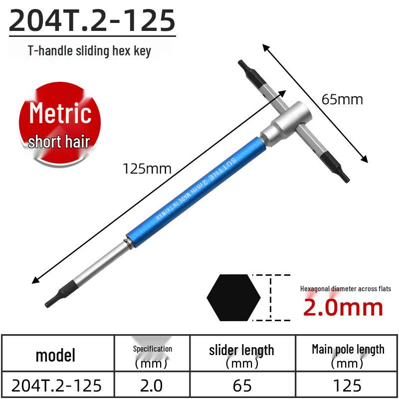 

SUTTNE Т-образная рукоятка скользящий стержень шестигранный ключ отвертка, метрическая/дюймовая, S2 плоская головка