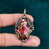 Kingman Red Mohave Copper Turquoise Pendant Copper Pendant Handmade Pendant Natural Gemstone Jewelry Gift for Mom Latest Collection Pendant
