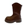 Soft leather retro brown platform Martin boots women's autumn and winter new medium tube thin boots Chelsea boots short boots