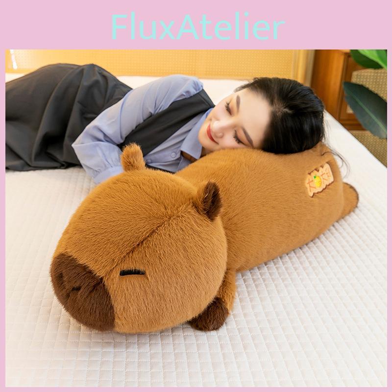 Toy Capybara Plush Pillow Cushion Leg Clamp Doll Bedroom Decor Kids Girls Teens