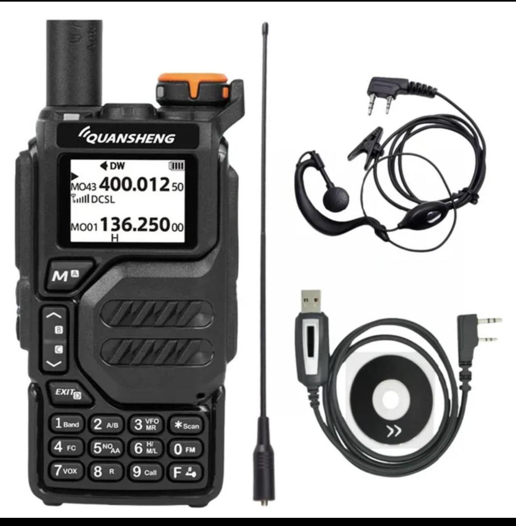 Quansheng UV-K5 Multiband-Hochleistungs-FM-Walkie-Talkie mit One-Key-Aviation und Frequenzanpassung für den Außenbereich