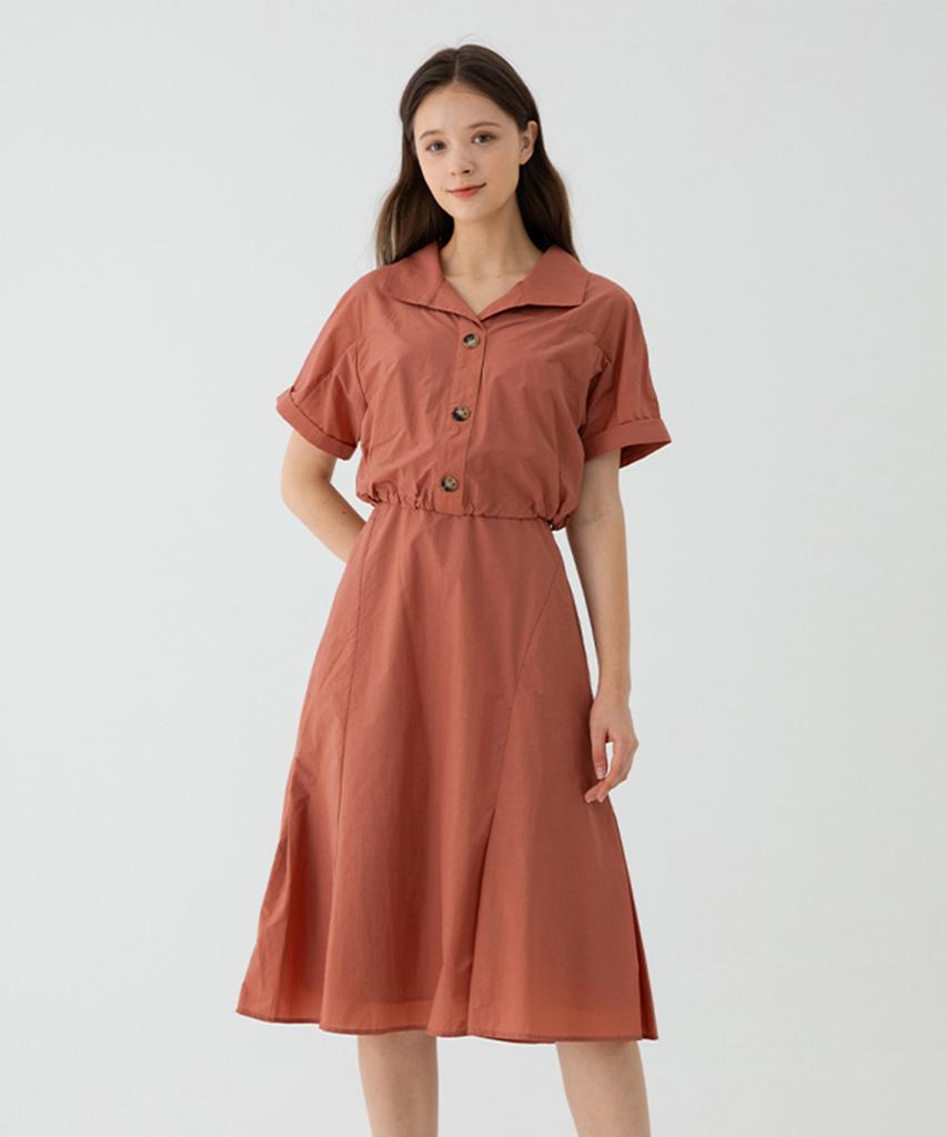 SOUP Shirt Collar Two-In-One Dress (Sz7Op34)