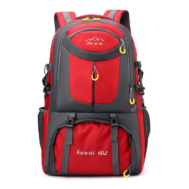 

Стильный походный рюкзак с несколькими отделениями: Большая вместимость для кемпинга на открытом воздухе и трансграничных путешествий 36-55L кларет