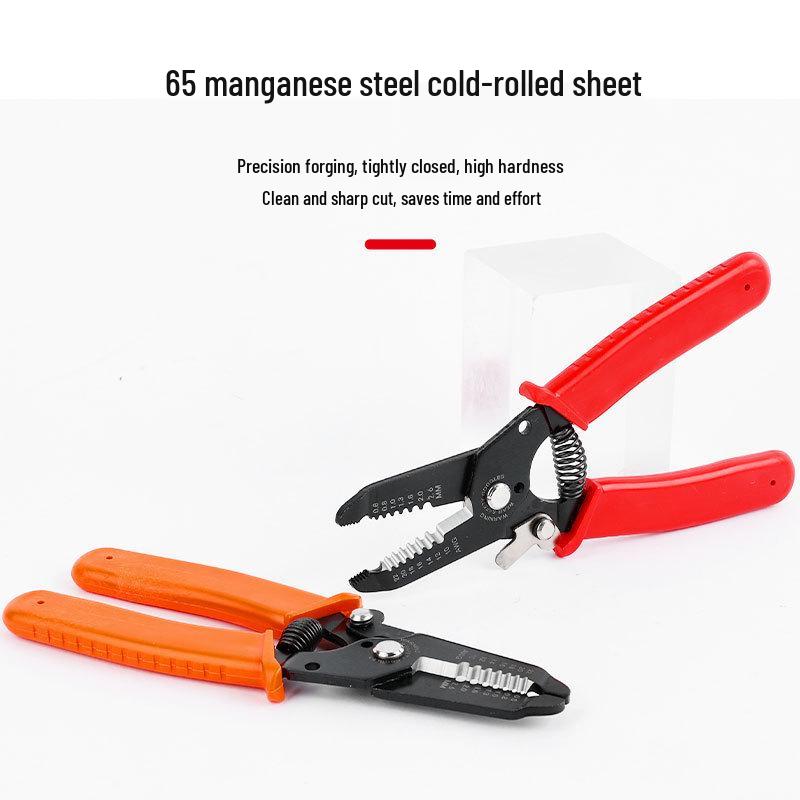 6-inch Wire Stripper & Crimping Tool with Flat-Nose Pliers