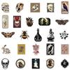 10/30/50pcs Retro Style Skull Cartoon Graffiti Stickers Gothic Waterproof DIY Laptop Luggage Scrapbook Cool DecoratiON Sticker