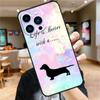 Sausage Dog Dachshund Quotes Case For iPhone 17 15 14 13 12 11 16 Pro Max Mini Plus 16e 17 Air Bumper Cover Accessories