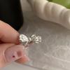 Brushed Plain Ring, Female Niche Light Luxury, High Sense, Irregular Index Finger Ring, Can't Lose Color, Ring Tide
