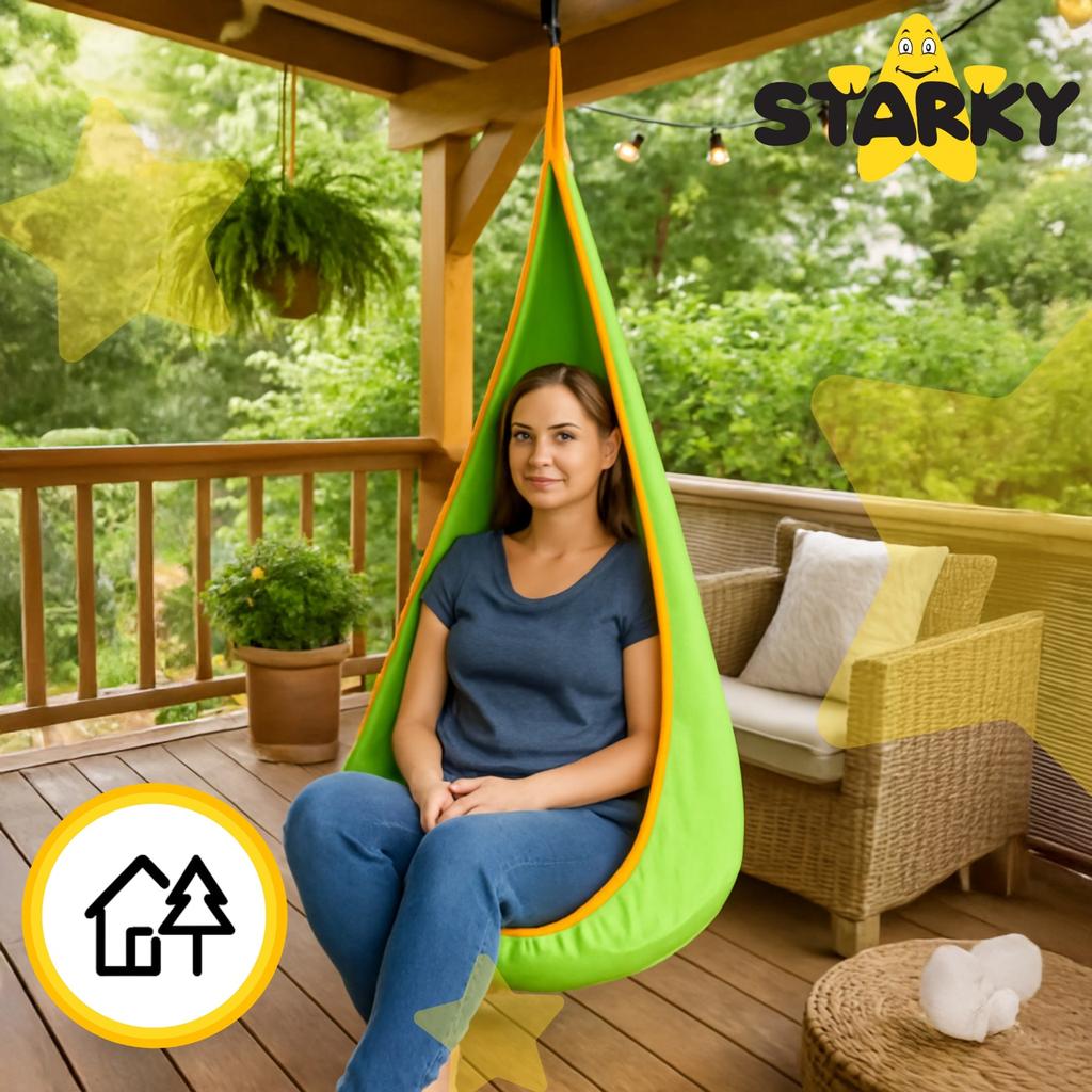 Fotel bujak kokon wiszący huśtawka montessori namiot do pokoju dla dzieci