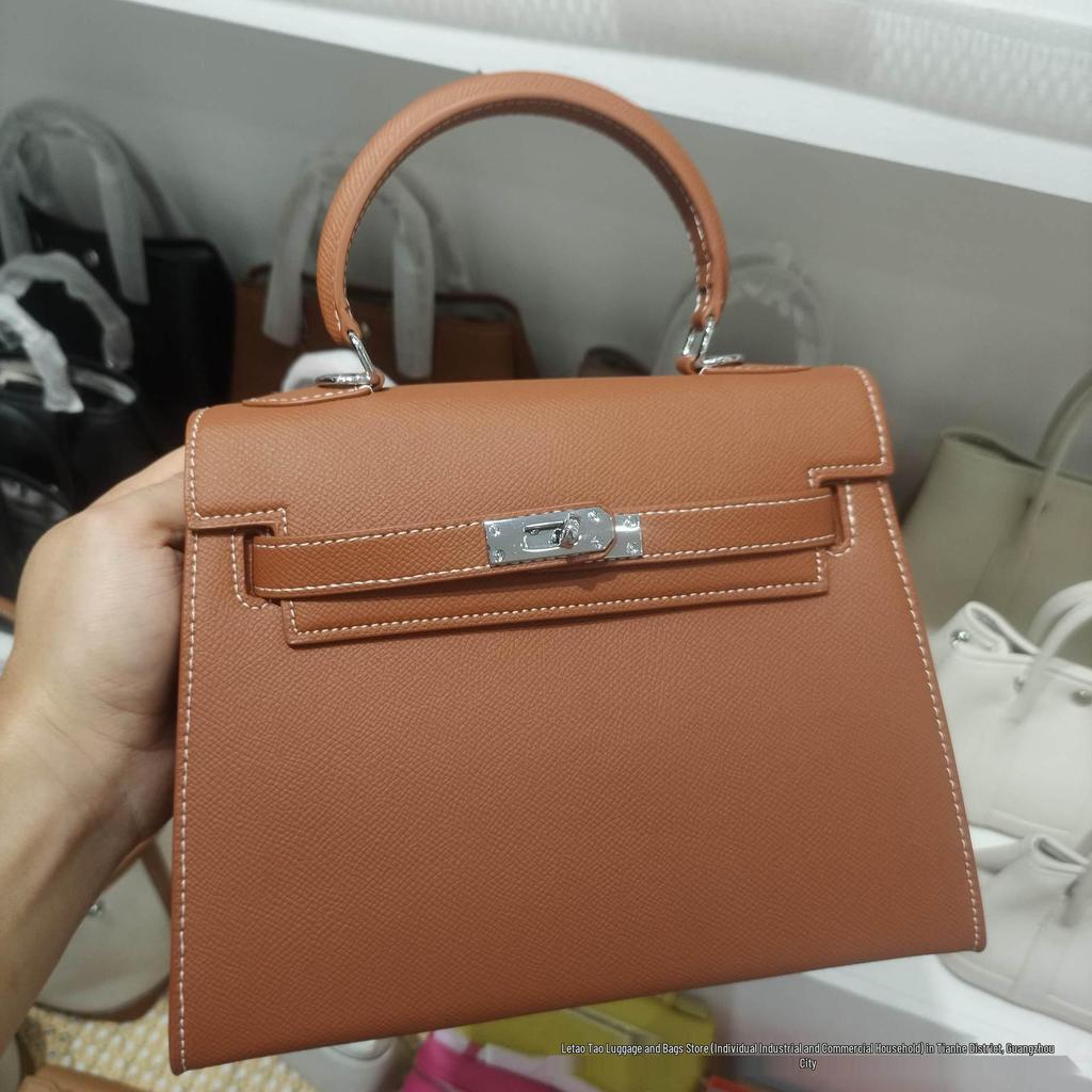 Sac Kelly Impression Paume Deuxième Génération 2026: Nouveau Sac à Main Mini Tote & Bandoulière Haut de Gamme pour Femme