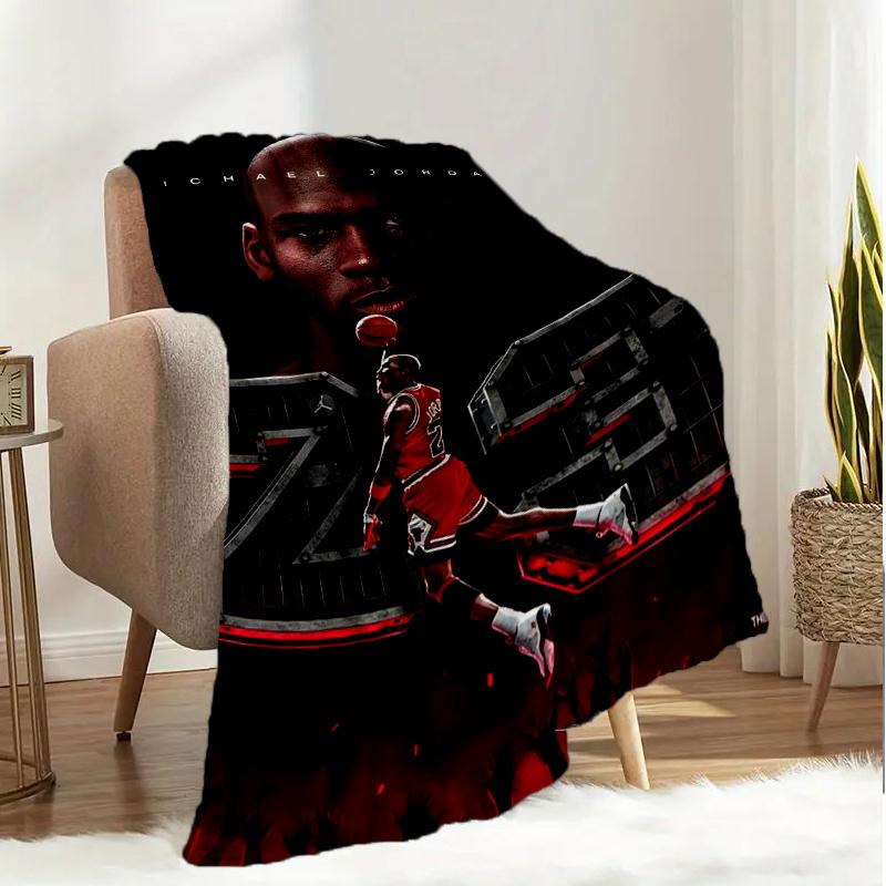 Michael Basketball Artwork Blanket Lightweight Ideal Bedding Blanket Perfect for Travel, Camping, Living Rooms, Offices, Sofas, Fan Christmas Gift