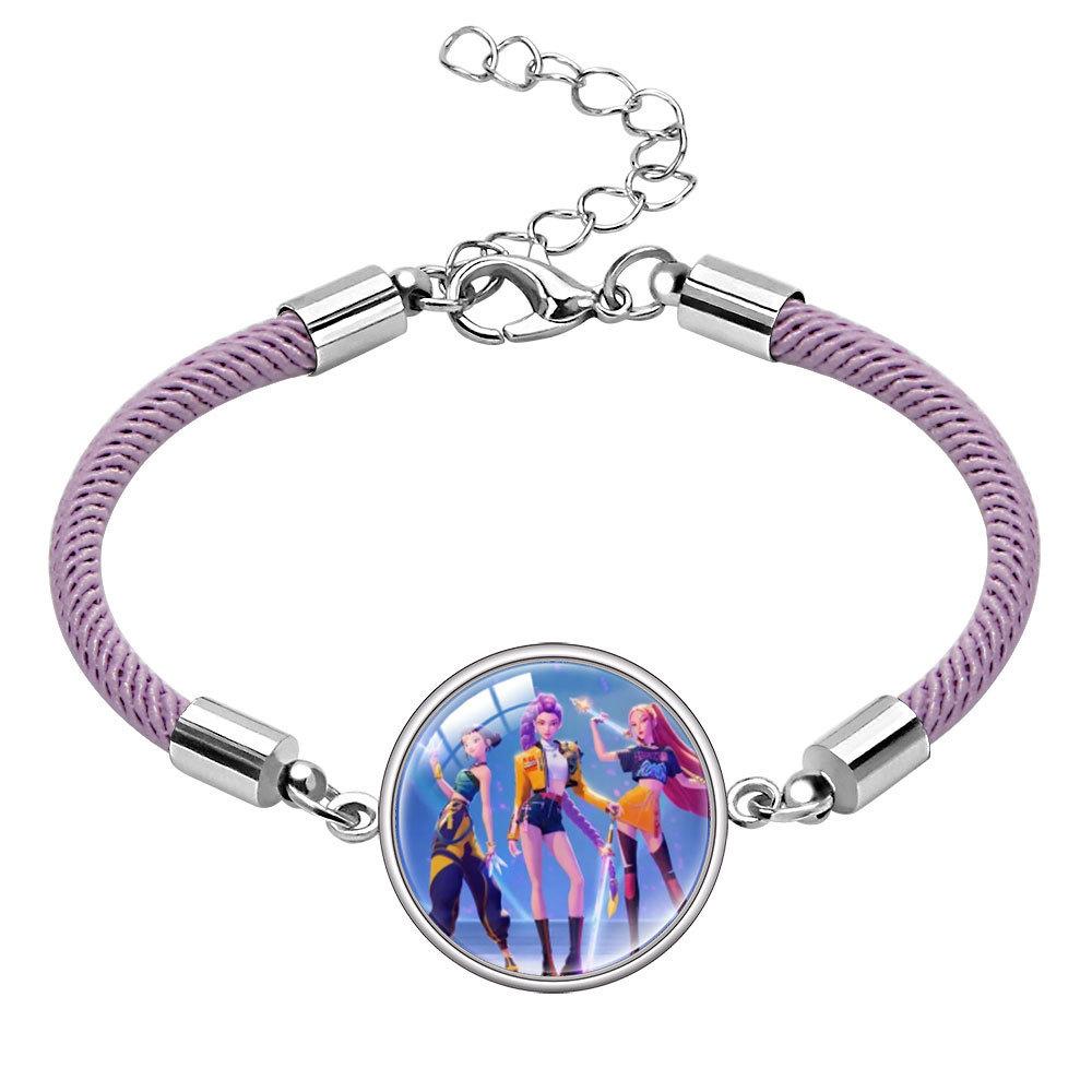 Rumi Zoey Mira Gem Bracelet Cartoon Multi-Color Rope Hand Jewelry
