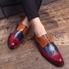 New Brand Men Dress Shoes High Quality Handmade Brogue Style Party Leather Wedding Shoes Men Social Leather Oxfords Formal Shoes