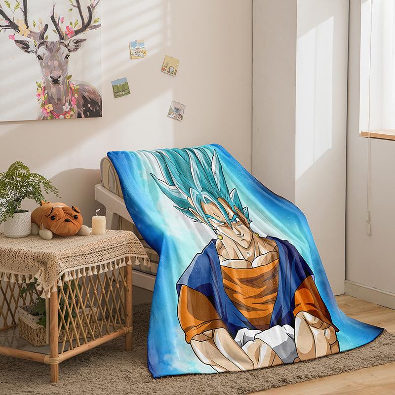 Riman Dragon Ball Series Flannel Blanket 3D Printed Sofa Blanket Thickened Blanket