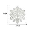 Decorative Placemat Kitchen Placemat Christmas Snowflake Cup Coaster Set Hollow-out Non-slip Mug Pad Decorative for Holiday