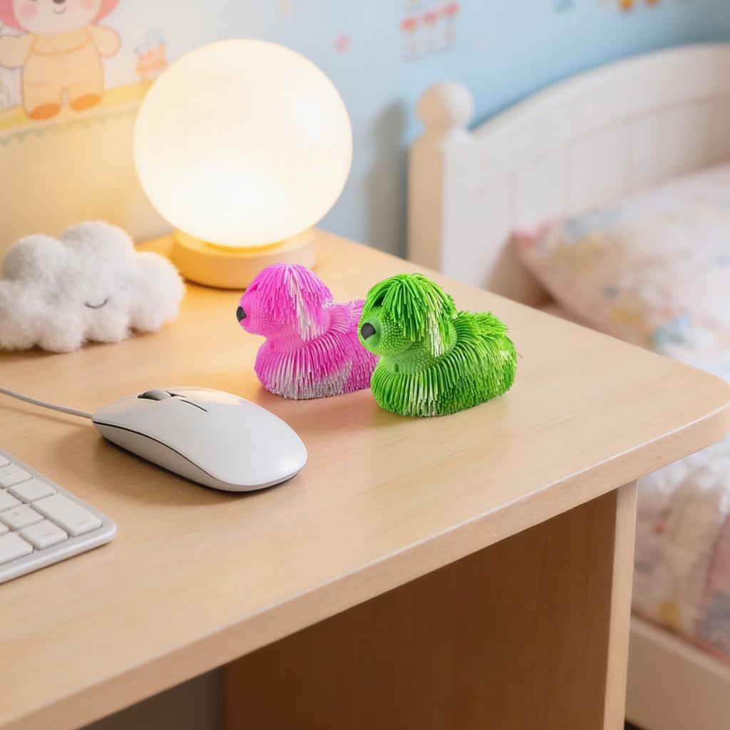 Long-Haired Dog Slow-Rebound Toy For Stress Relief, Suitable As A Children's Gift. Four Colors, One Color Randomly.