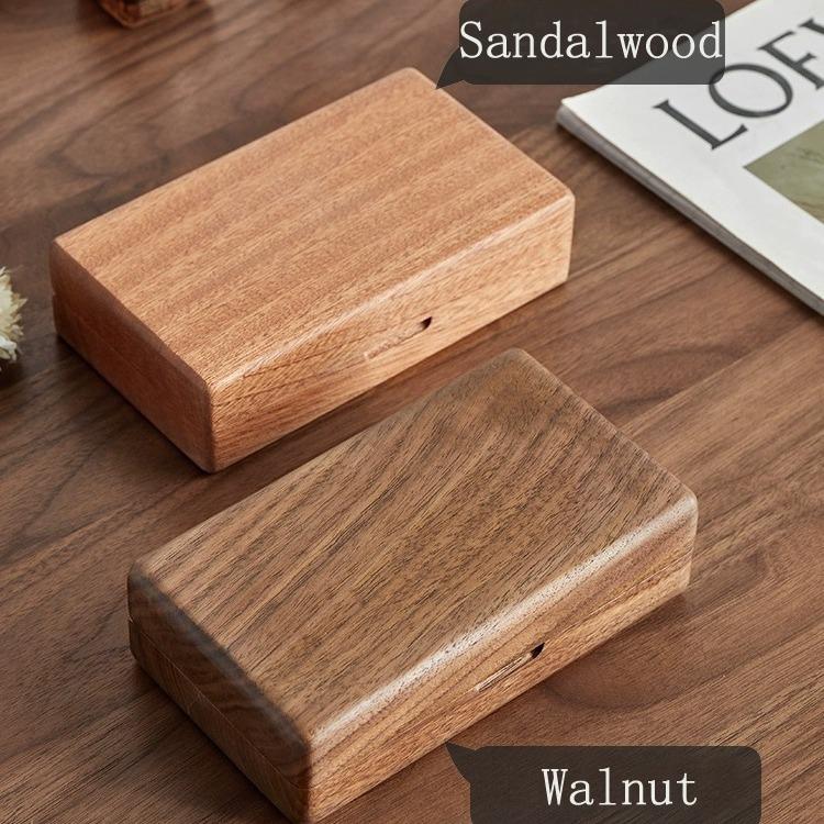 HeMu Solid Wood Jewelry Box Black Walnut Jewelry Box Jewelry Box Solid Wood Retro Storage Box Jewelry Box Wood Black Walnut Box