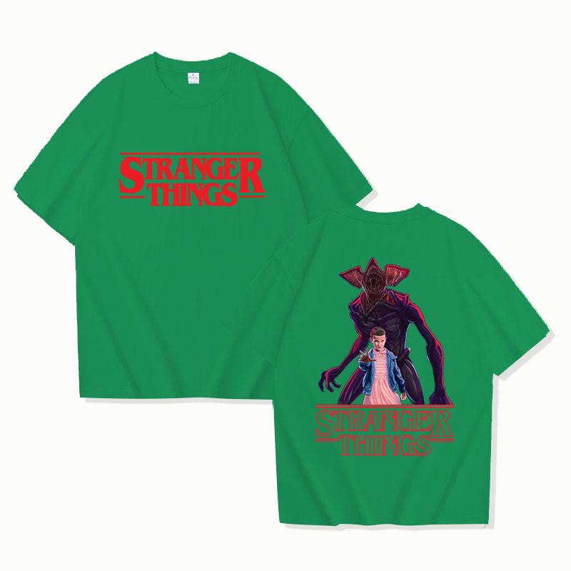 Unisex Stranger Things Graphic T-Shirt - Short Sleeve, Round Neck Casual Top