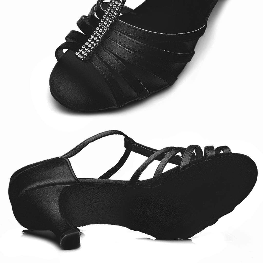Buty Do Tańca Latino Na Obcasie Sara 7 Cm Czarne 41