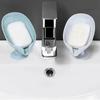 Portasapone a forma di foglia, portasapone a ventosa, vassoio per asciugatura, contenitore per spugna da doccia, accessori per il bagno e la cucina